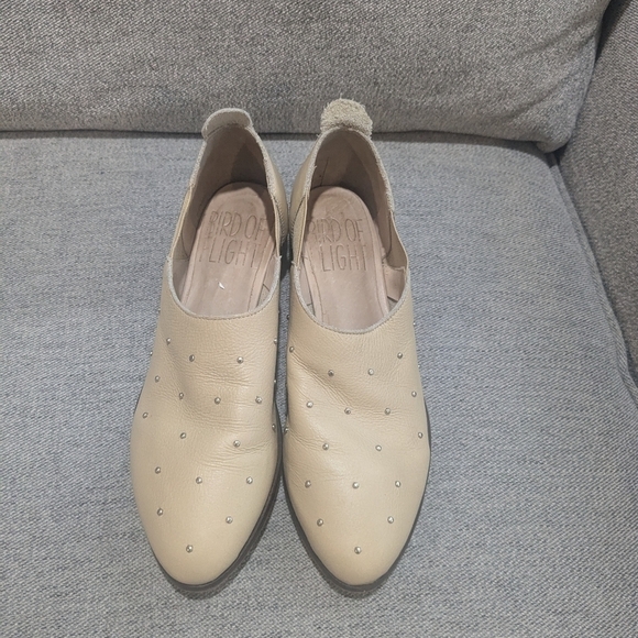 Bird Of Flight Studded Leather Slip On Shoes - Picture 1 of 3